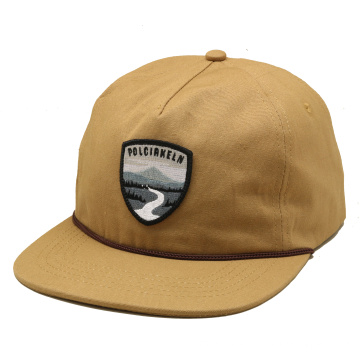 Unstructured 5 Panel Snapback Custom Hat Embroidery